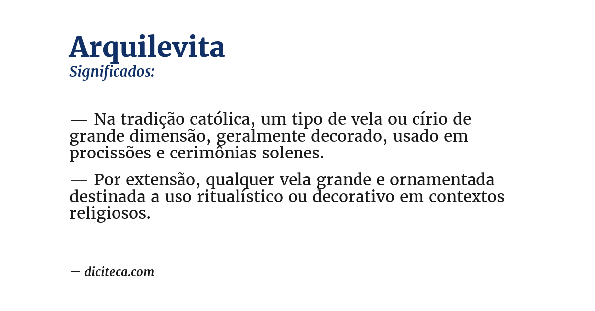 Significado de arquilevita