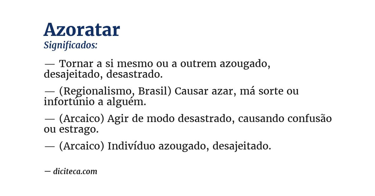 Significado de azoratar