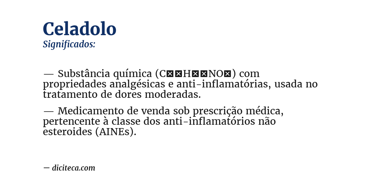 Significado de celadolo