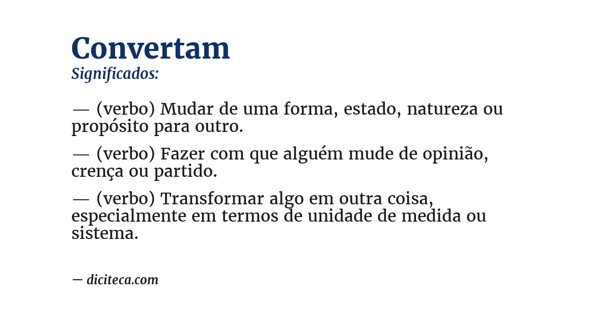 Significado de convertam
