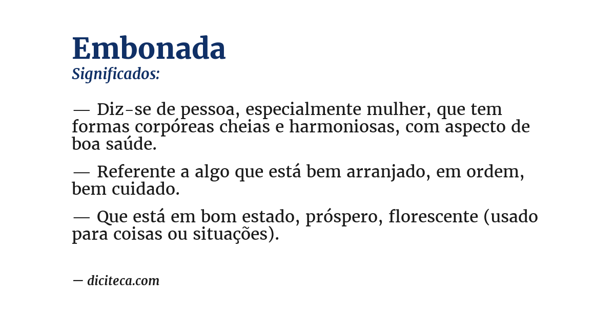 Significado de embonada