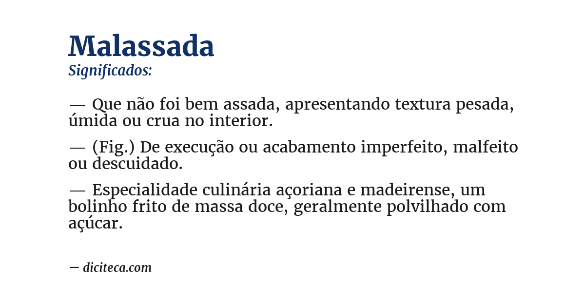 Significado de malassada