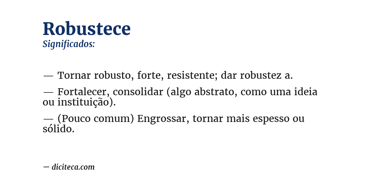 Significado de robustece