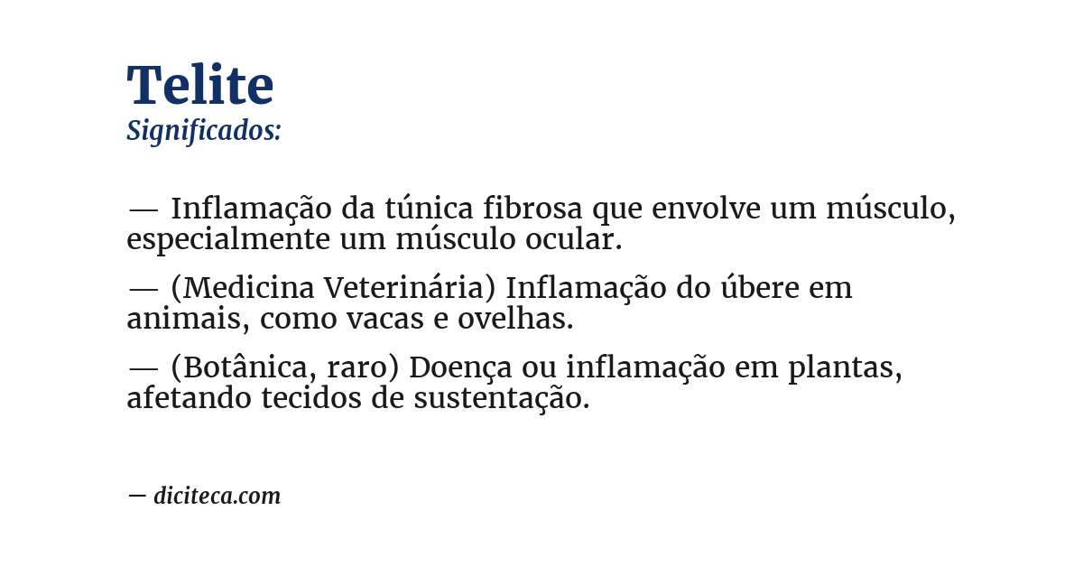 Significado de telite
