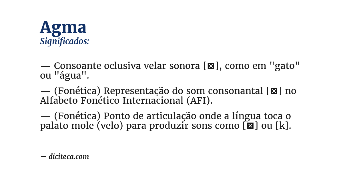 Significado de agma