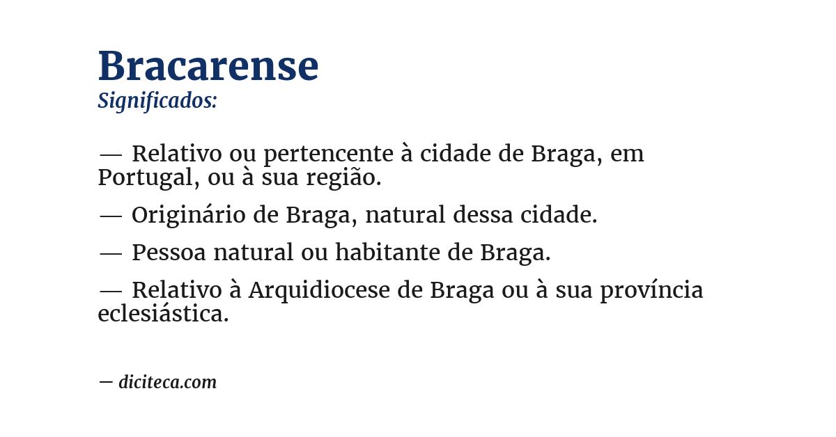 Significado de bracarense