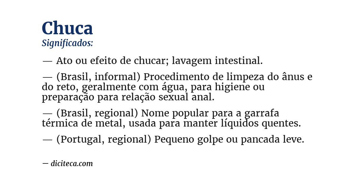 Significado de chuca