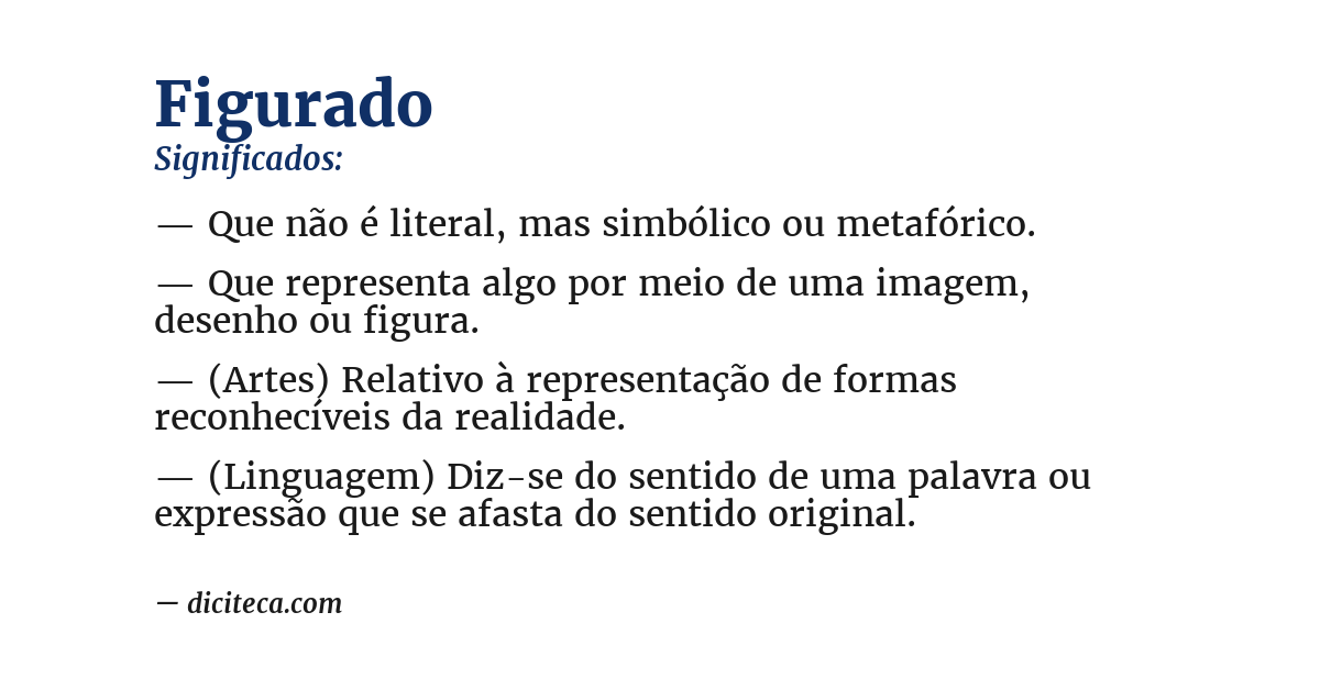 Significado de figurado