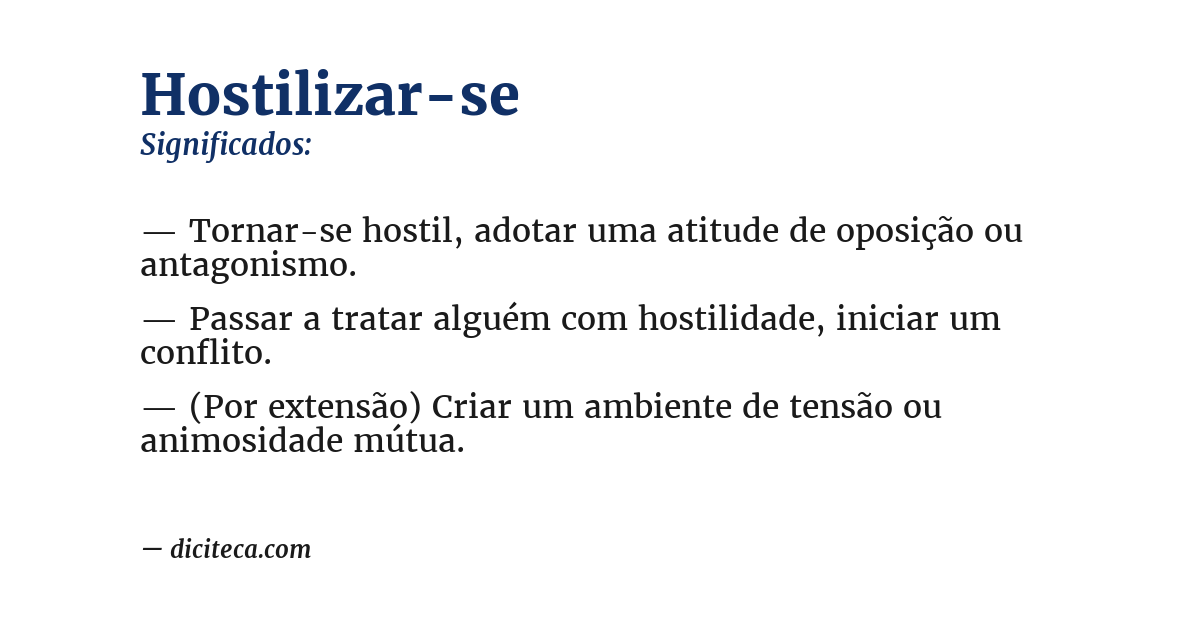 Significado de hostilizar-se