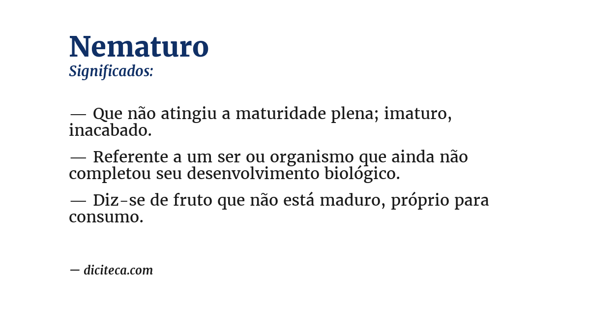 Significado de nematuro