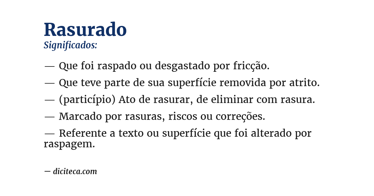 Significado de rasurado