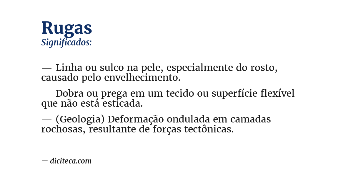 Significado de rugas