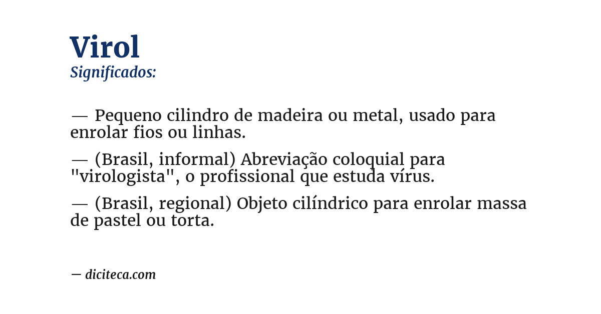 Significado de virol