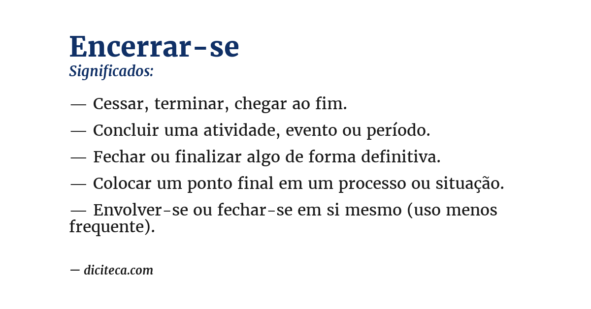 Significado de encerrar-se