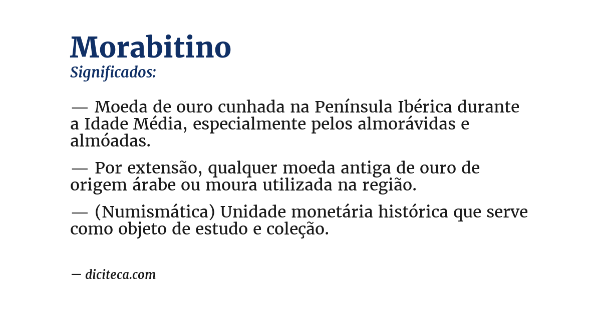 Significado de morabitino