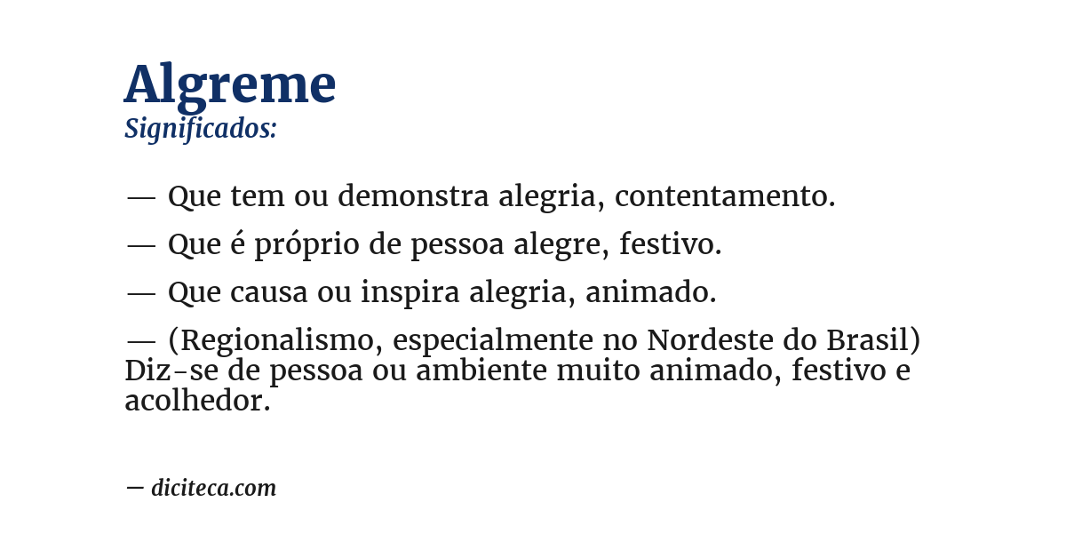 Significado de algreme