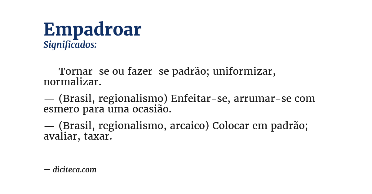 Significado de empadroar