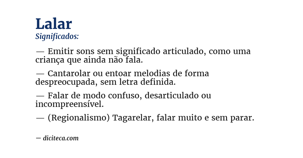 Significado de lalar