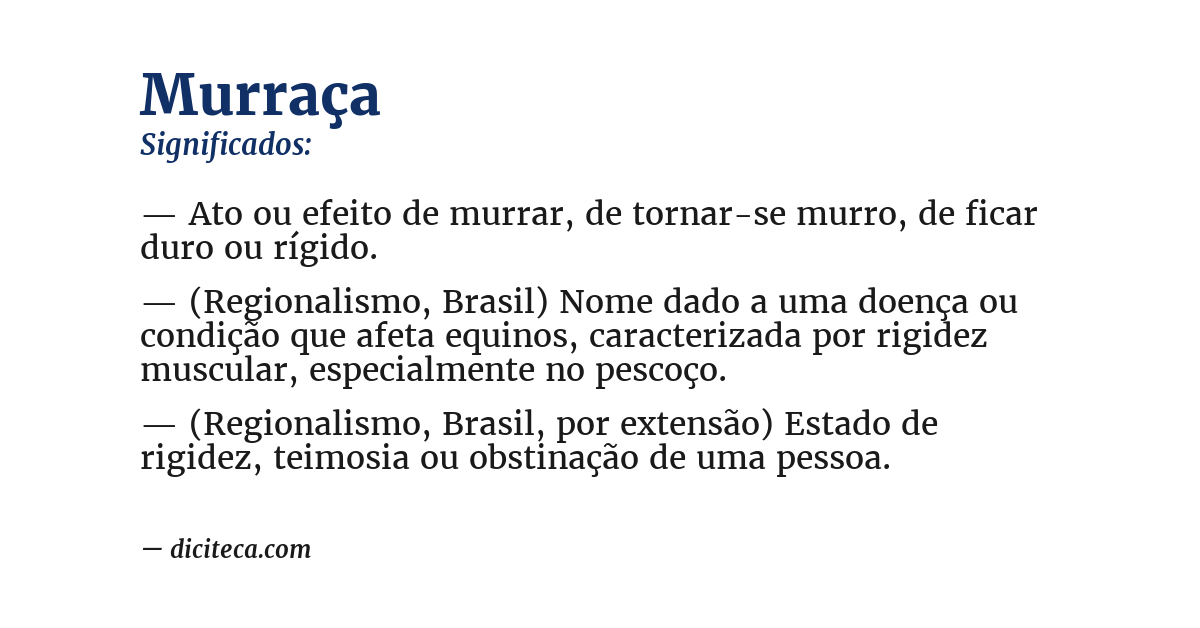 Significado de murraça