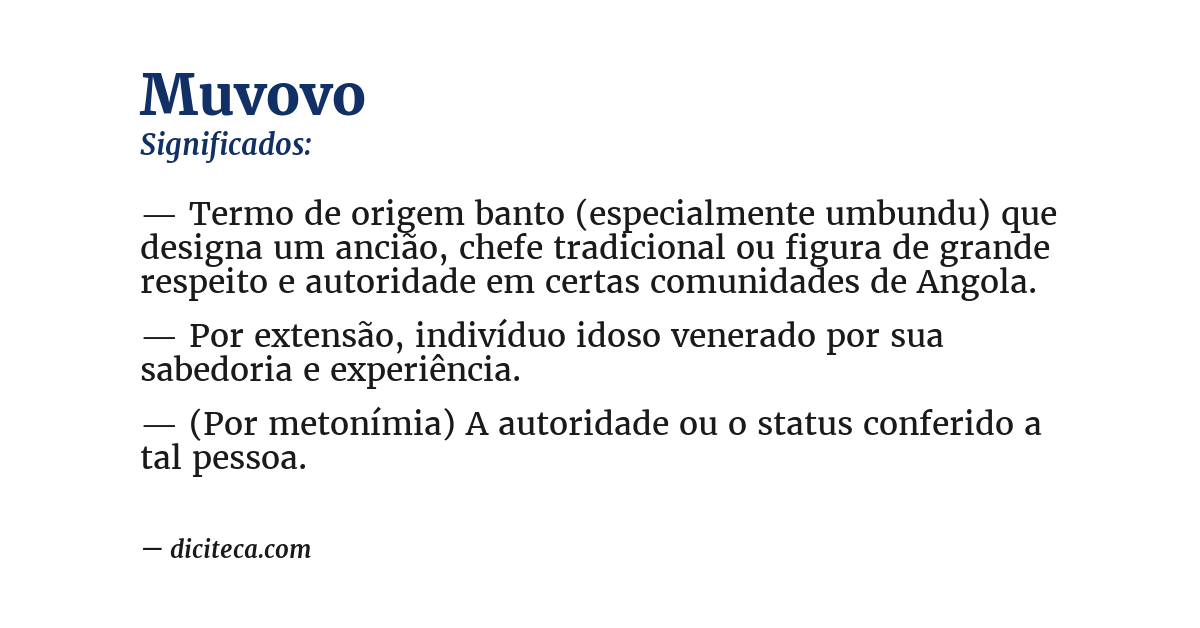 Significado de muvovo