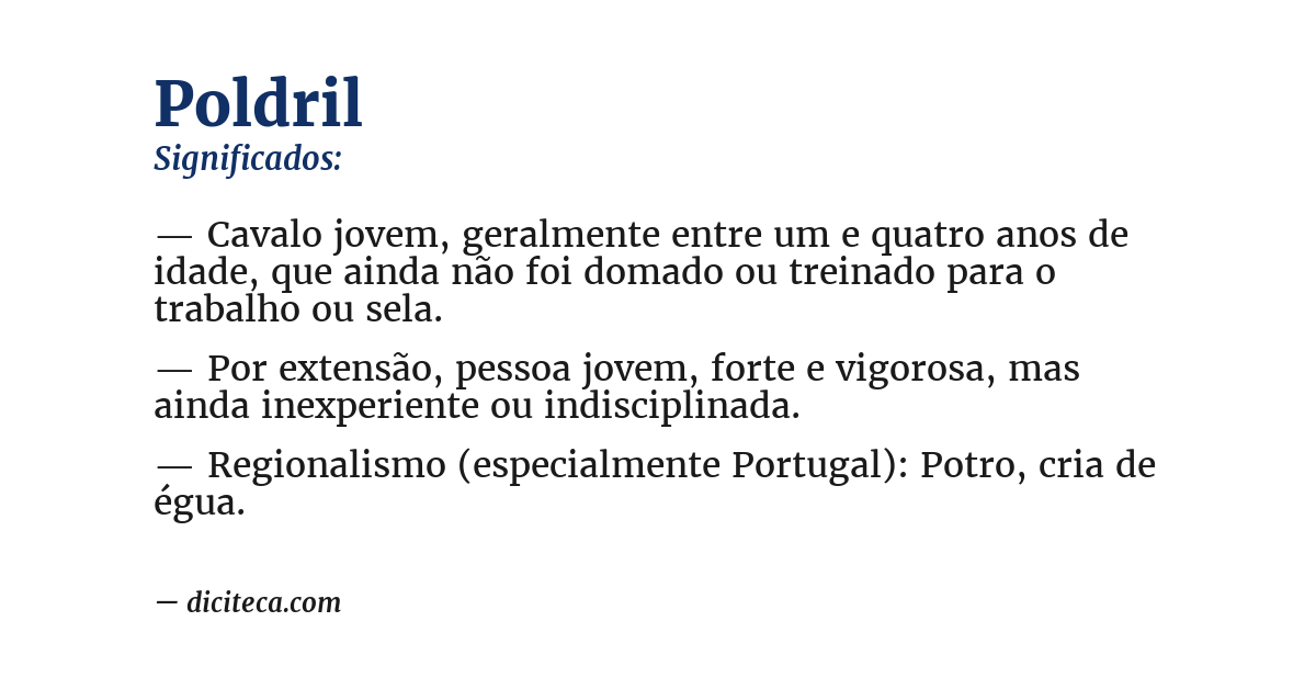 Significado de poldril