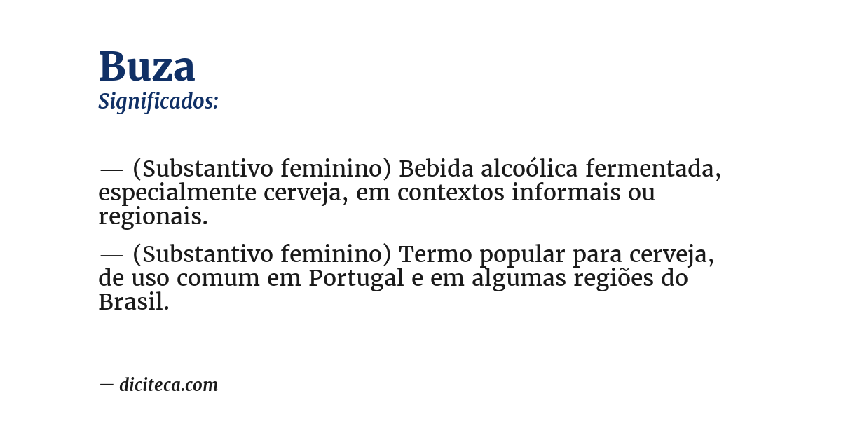 Significado de buza
