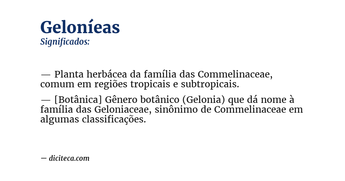 Significado de geloníeas