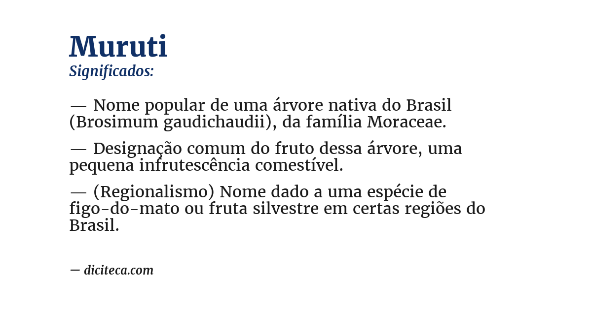 Significado de muruti