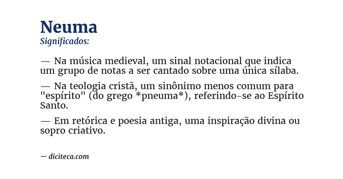 Significado de neuma