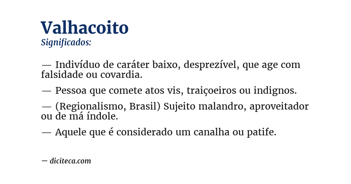 Significado de valhacoito