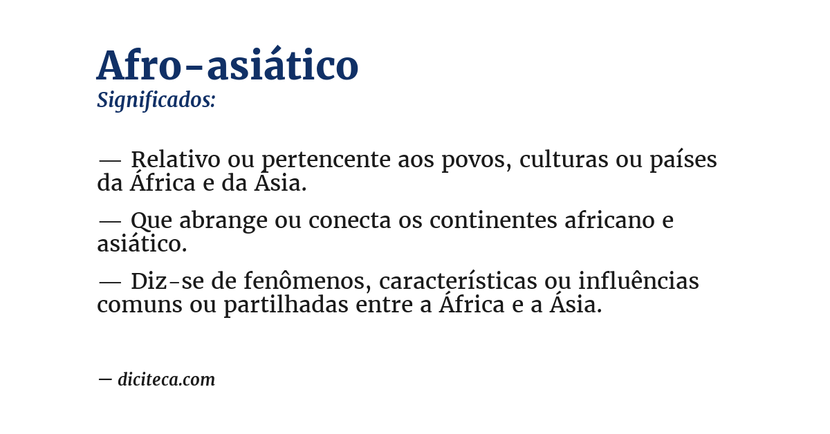 Significado de afro-asiático