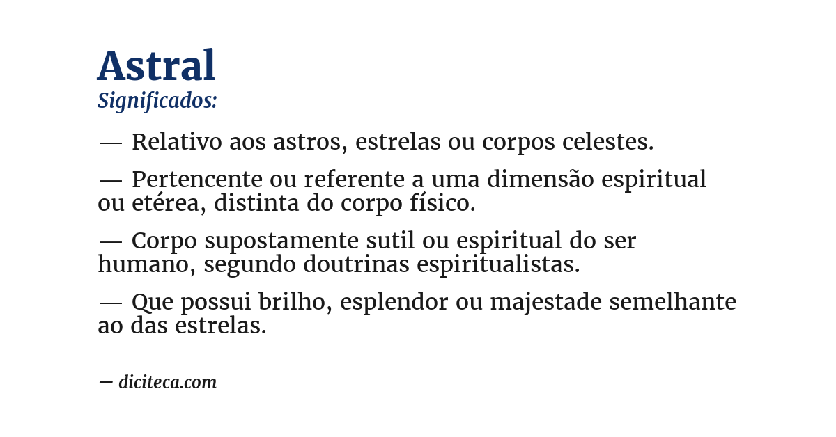 Significado de astral