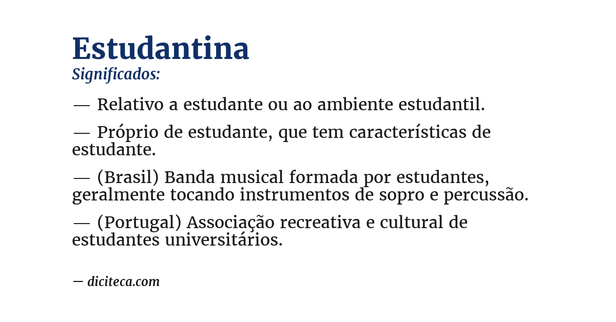 Significado de estudantina