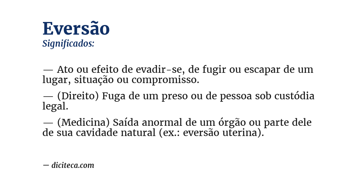 Significado de eversão