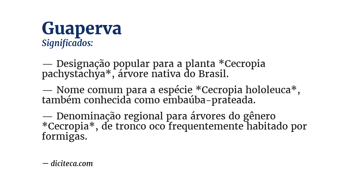 Significado de guaperva