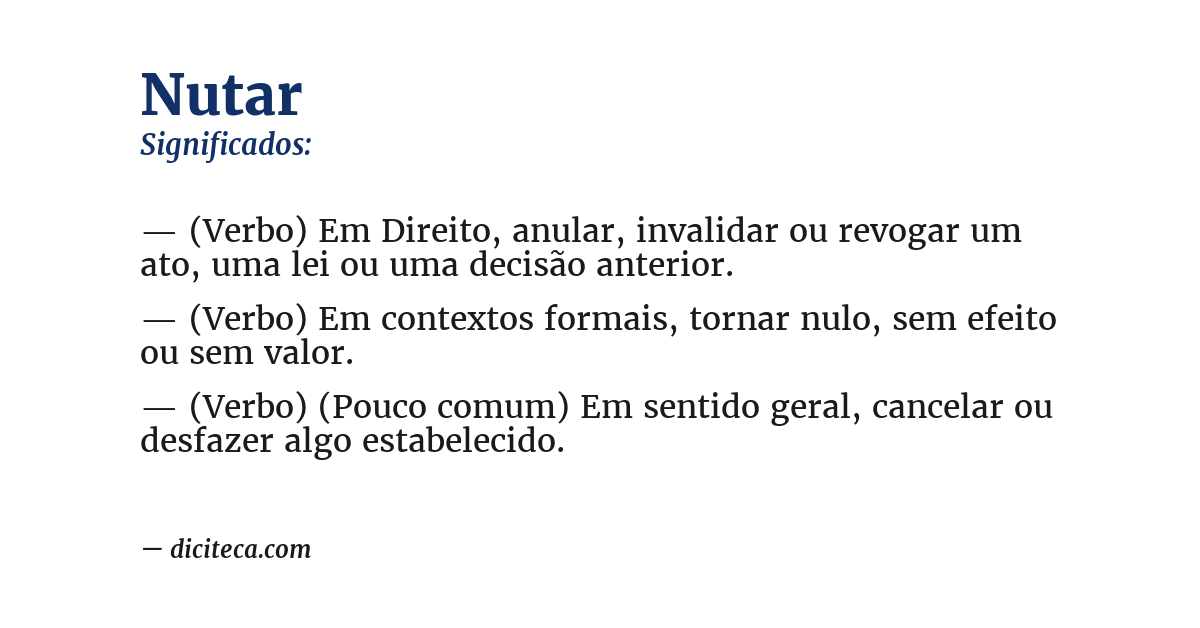 Significado de nutar