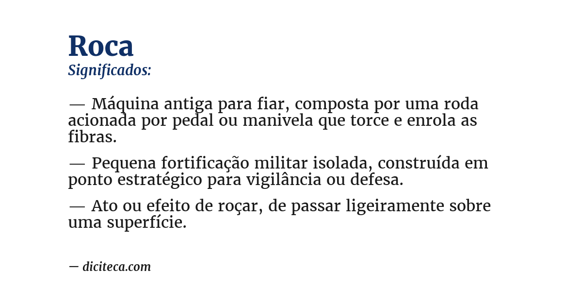 Significado de roca