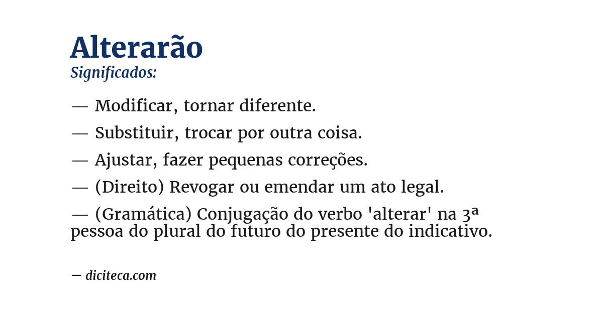 Significado de alterarão