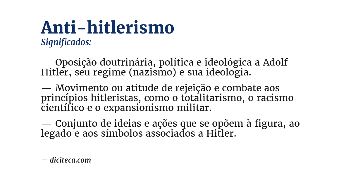 Significado de anti-hitlerismo
