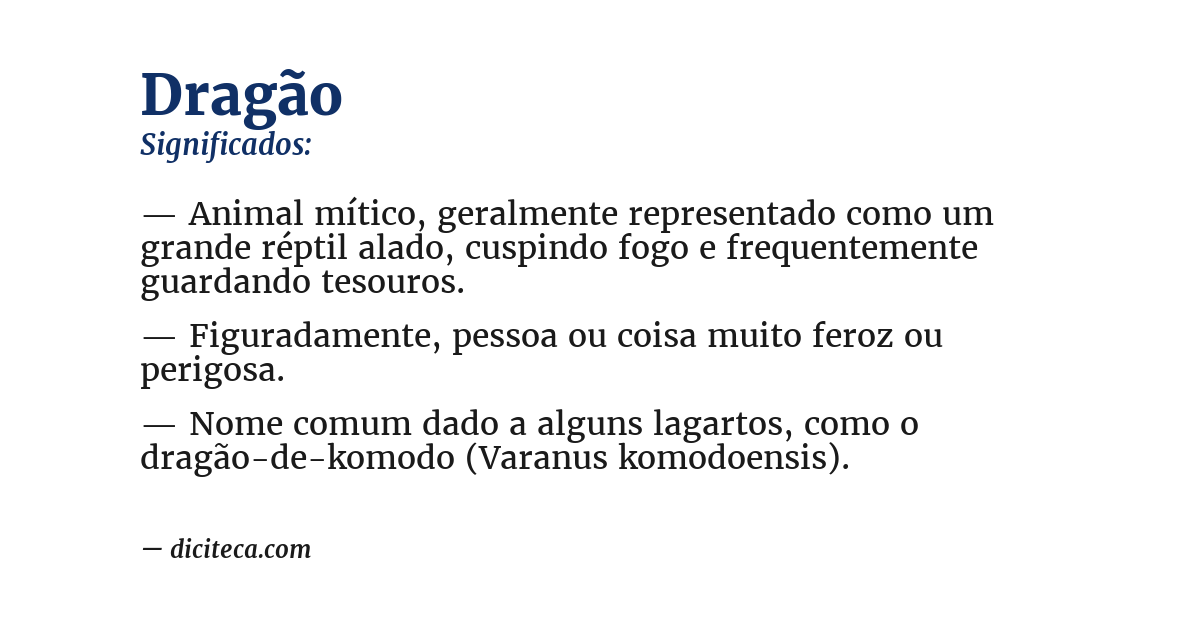 Significado de dragão