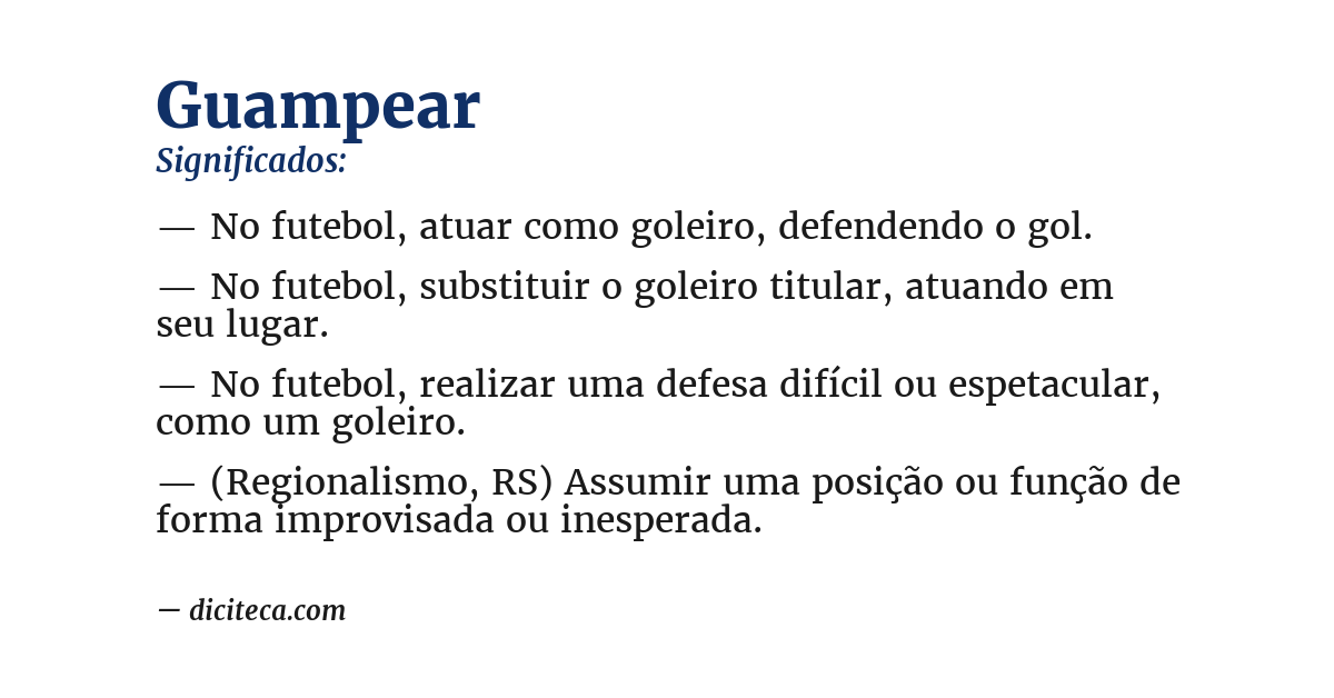 Significado de guampear