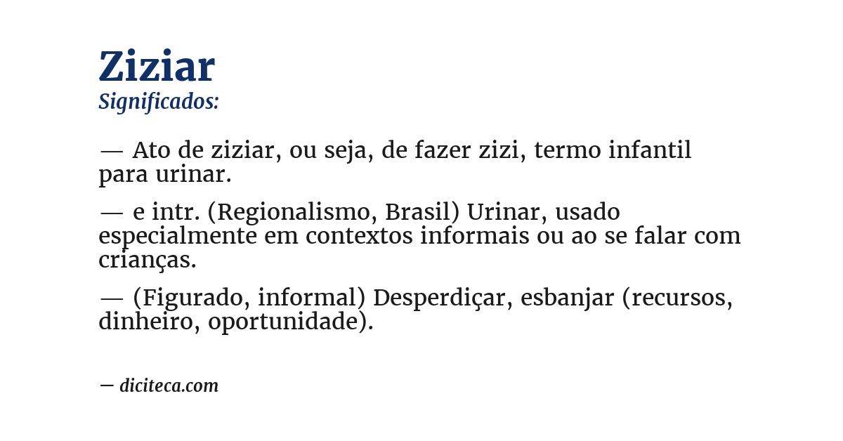 Significado de ziziar