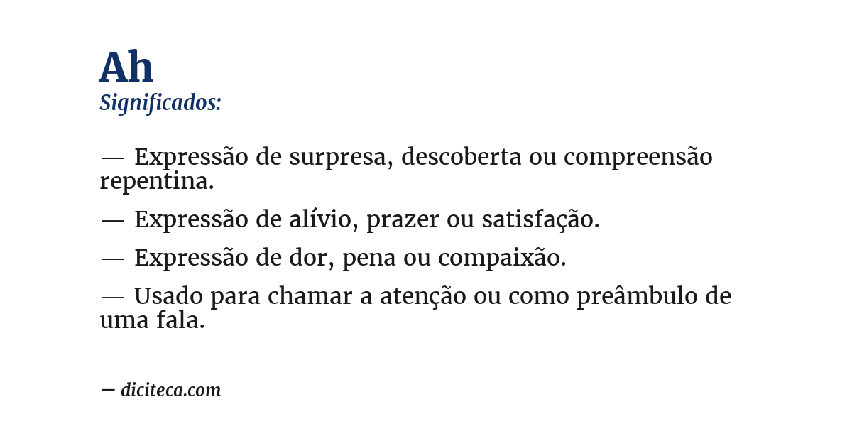 Significado de ah
