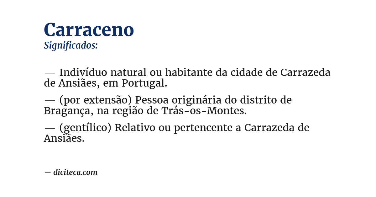 Significado de carraceno