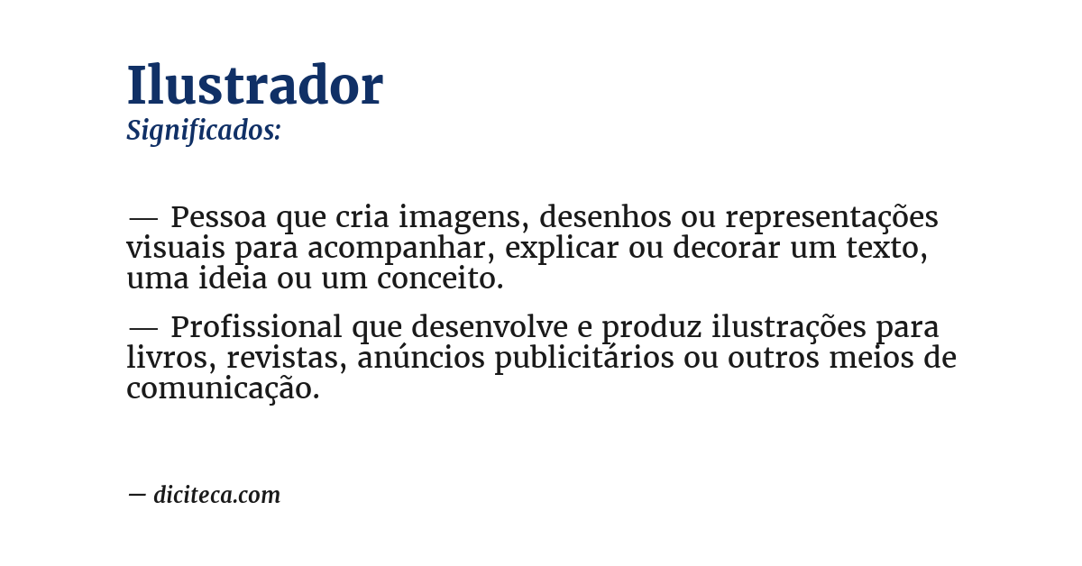 Significado de ilustrador