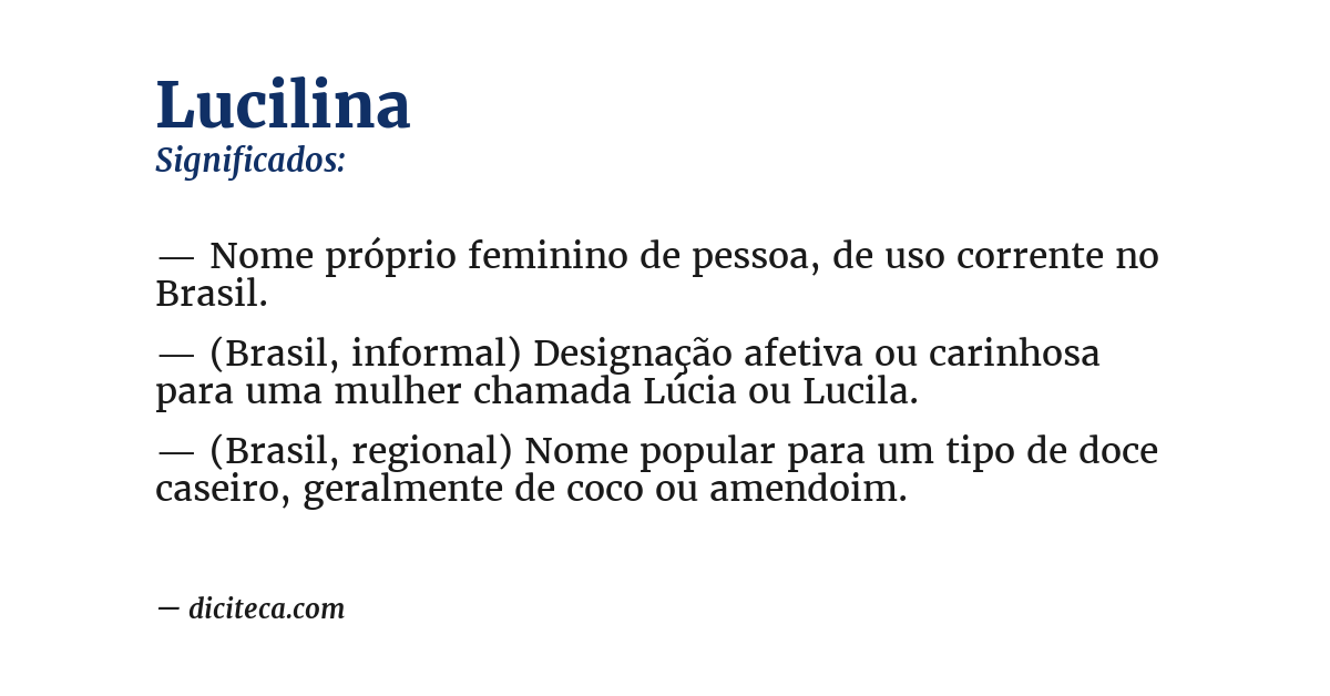 Significado de lucilina