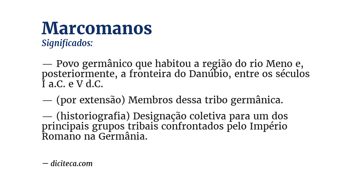 Significado de marcomanos