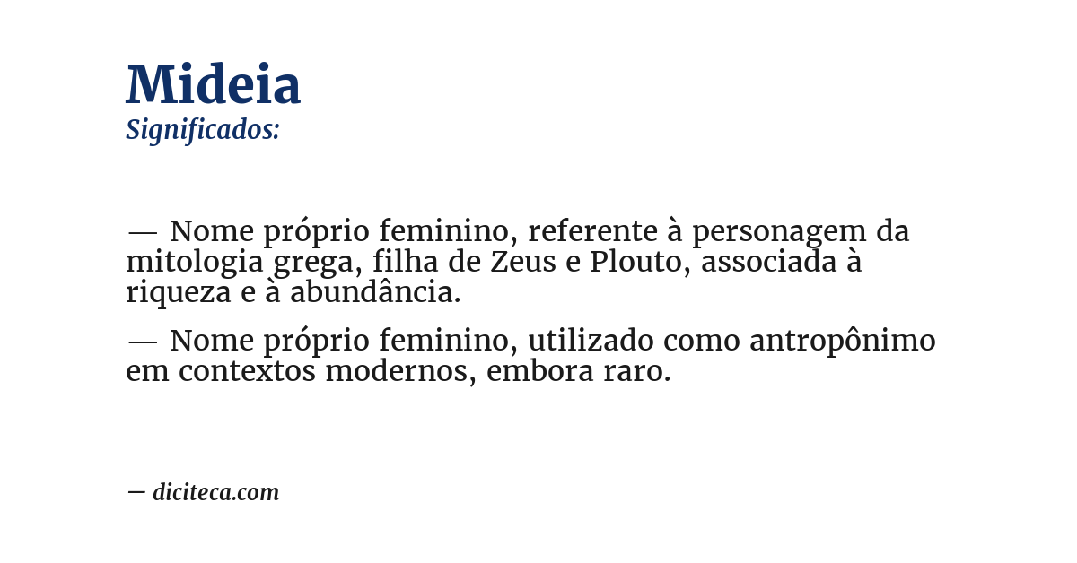 Significado de mideia