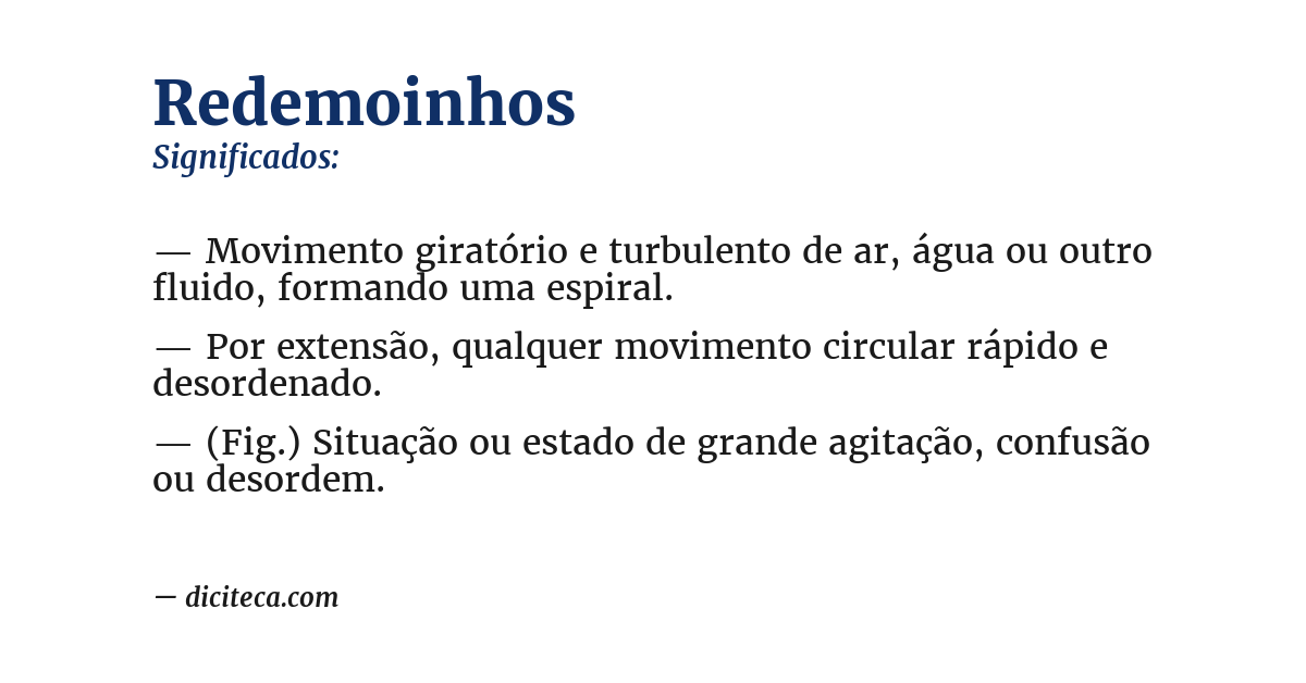 Significado de redemoinhos