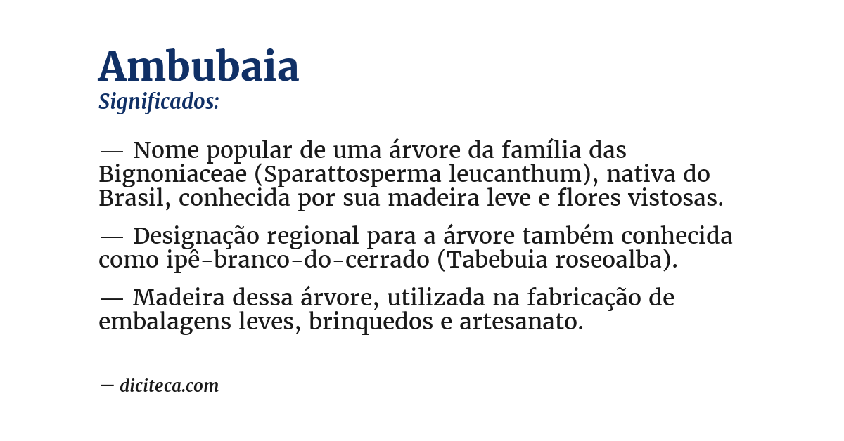 Significado de ambubaia